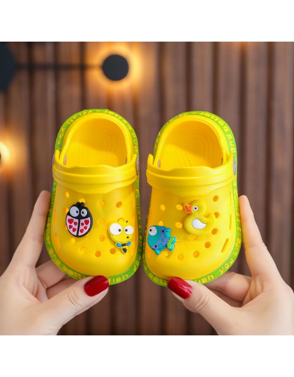 Children's slippers summer girl lovely princess indoor soft bottom non slip boys' baby household Baotou sandals 