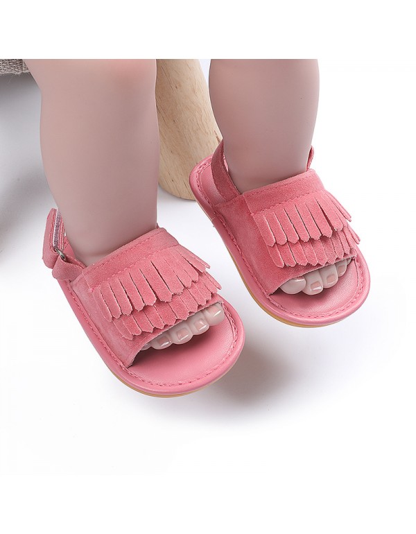 Summer tassel female baby sandals summer rubber soled shoes summer sandals baby shoes baby shoes sandals toddler shoes 