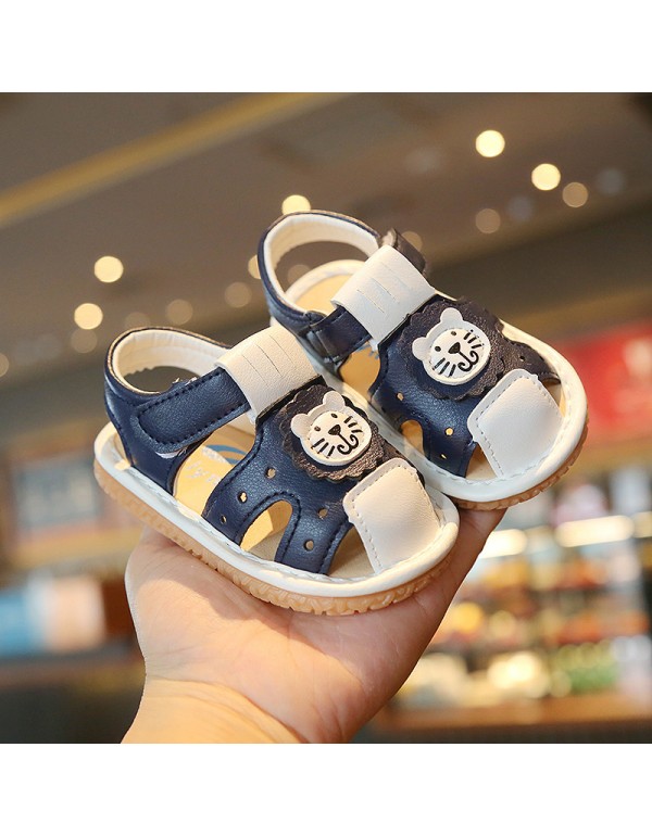 A pair of baby Baotou sandals 2021 spring and summer girls' 0-2-year-old baby girls' walking shoes 