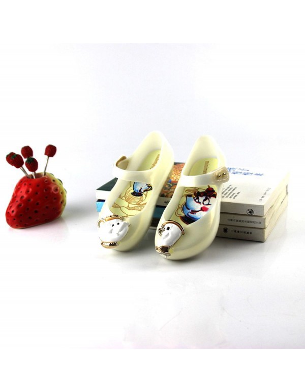 New Melissa same beauty and beast kettle cup children's sandals jelly shoes foreign trade shoes 