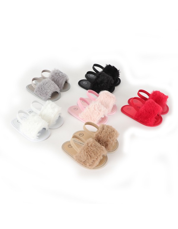 Manufacturer's special direct selling baby cloth sandals female baby cloth sandals female new baby sandals bow sandals 