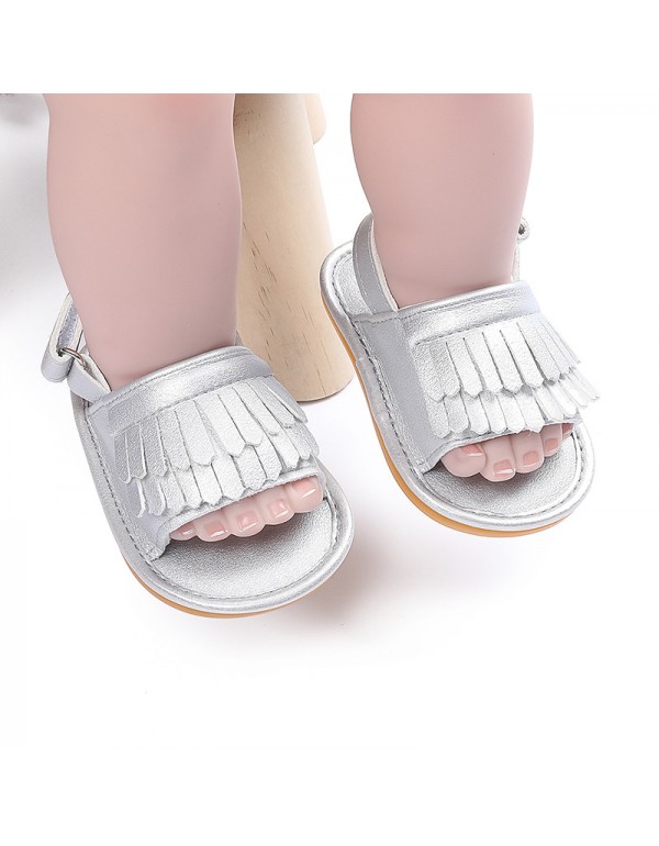 Summer tassel female baby sandals summer rubber soled shoes summer sandals baby shoes baby shoes sandals toddler shoes 