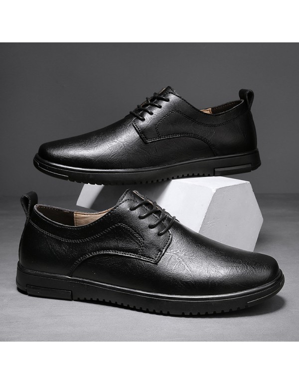 New Retro British Style Men's leather shoes Korean...