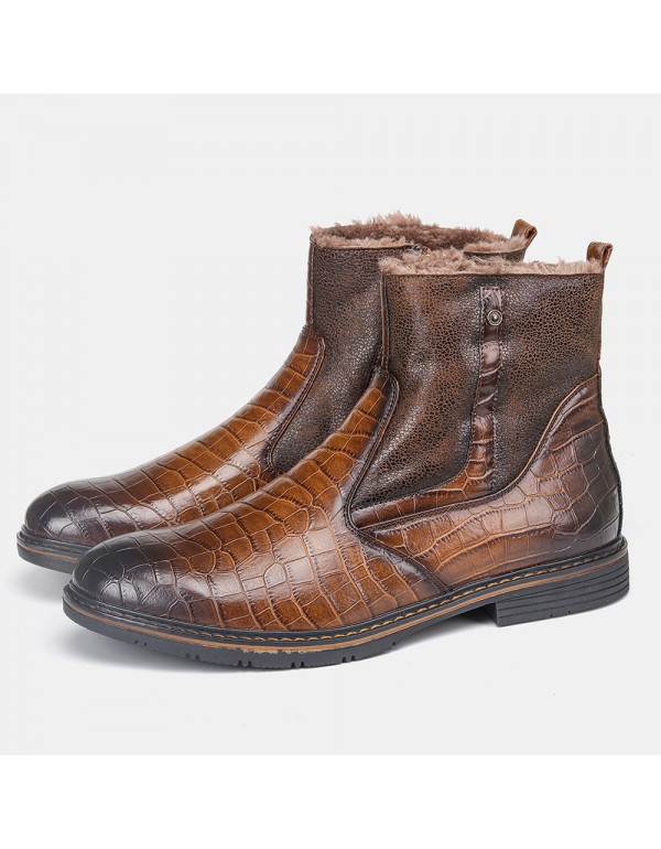 2021 foreign trade men's shoes men's boots retro P...