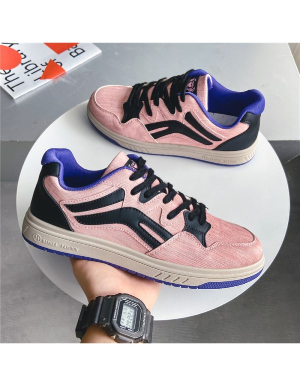 Casual shoes men's low top 2021 autumn new canvas shoes Korean version Hong Kong style fashion student men's shoes 