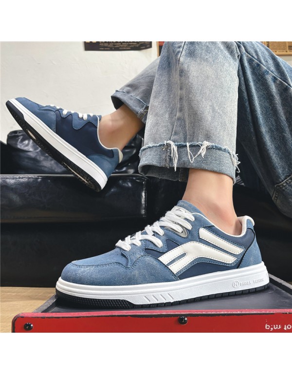 Casual shoes men's low top 2021 autumn new canvas shoes Korean version Hong Kong style fashion student men's shoes 