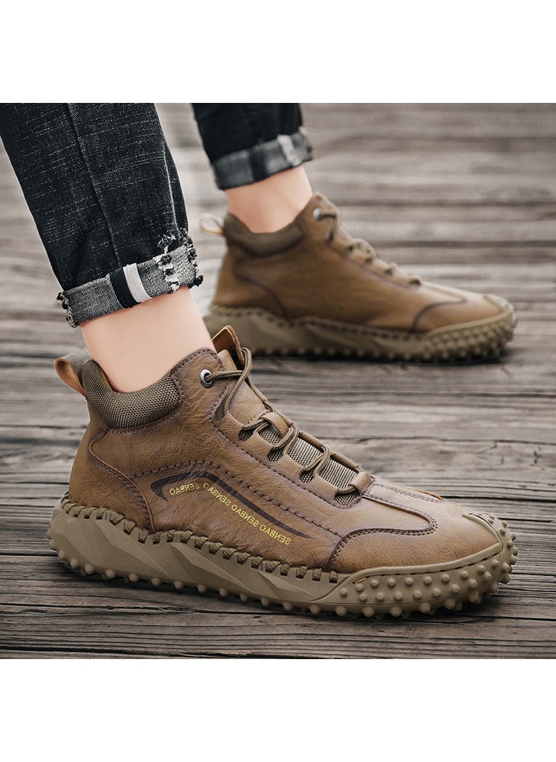 2021 New Retro men's casual shoes warm in autumn a...