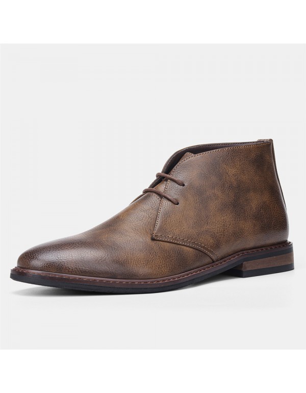 Cross border men's shoes, tooling boots, retro rubbing color, large size Amazon foreign trade popular desert boots, man 