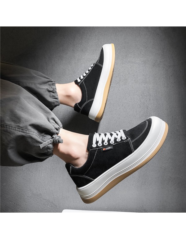 2021 new men's Hong Kong style casual shoes warm t...