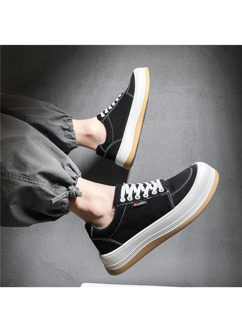 2021 new men's Hong Kong style casual shoes warm t...