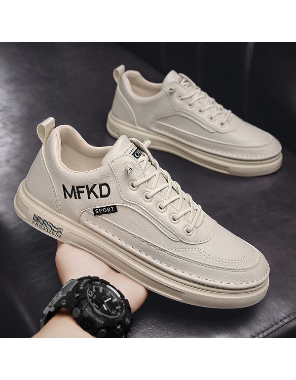 New Korean casual men's low top board shoes retro British style overshoot small leather shoes fashion youth men's shoes wholesale 