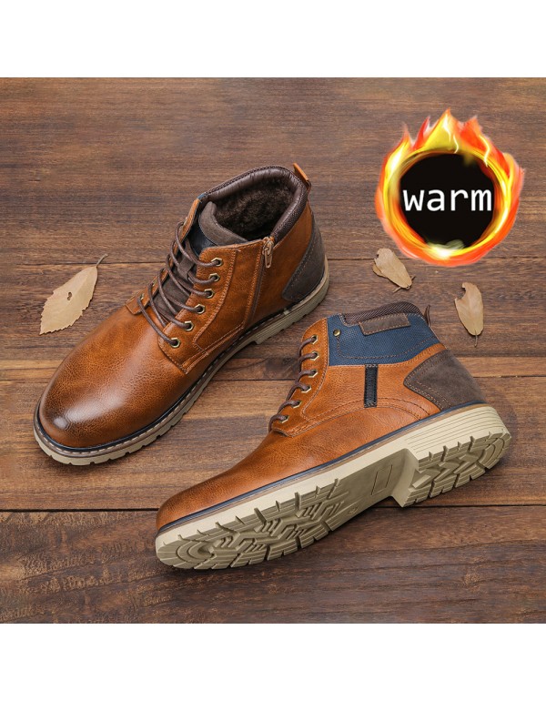 Winter men's Martin boots 2021 new independent sta...