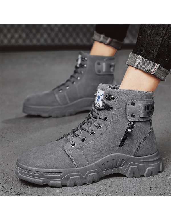 Martin boots men's high top 2021 autumn and winter new tooling shoes men's Korean version retro fashion casual men's Boots 