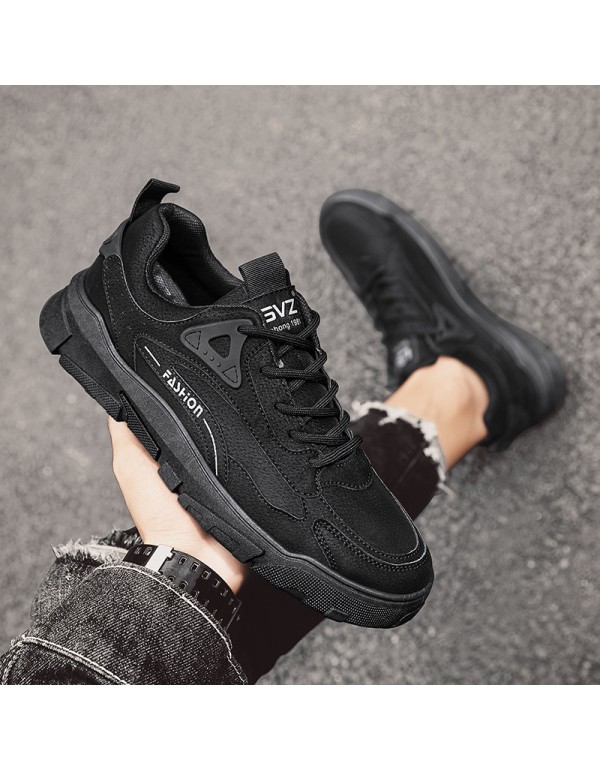 Martin boots men's low top 2021 Autumn New Retro men's boots Korean student casual black work shoes men's shoes 