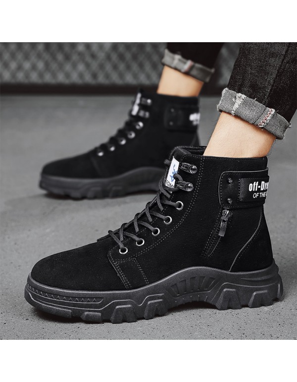 Martin boots men's high top 2021 autumn and winter new tooling shoes men's Korean version retro fashion casual men's Boots 