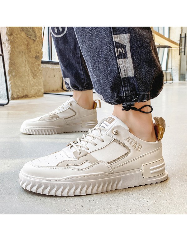 2021 fashion one foot men's casual shoes Korean version low top youth footboard shoes trend color matching casual shoes men 