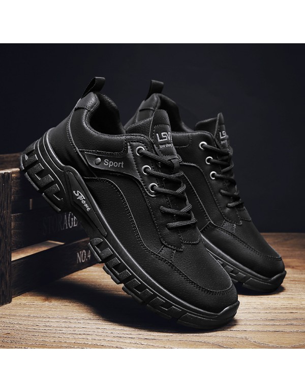 Martin boots men's low top 2021 autumn new labor protection work clothes shoes men's Korean fashion black student casual shoes 