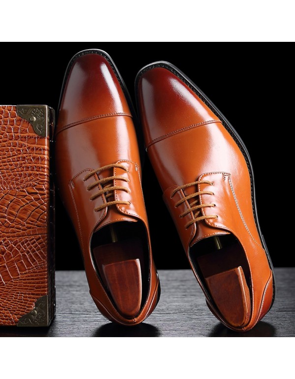 Business leather shoes British express Amazon wish...