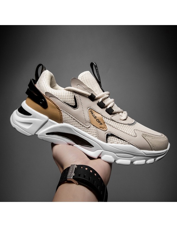 2021 new men's color matching fashion sports shoes summer mesh casual shoes men's fashion men's shoes wholesale 