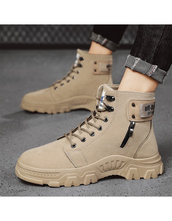 Martin boots men's high top 2021 autumn and winter new tooling shoes men's Korean version retro fashion casual men's Boots 