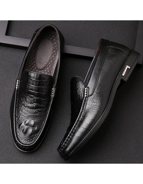 2021 new leather men's shoes soft bottom breathabl...