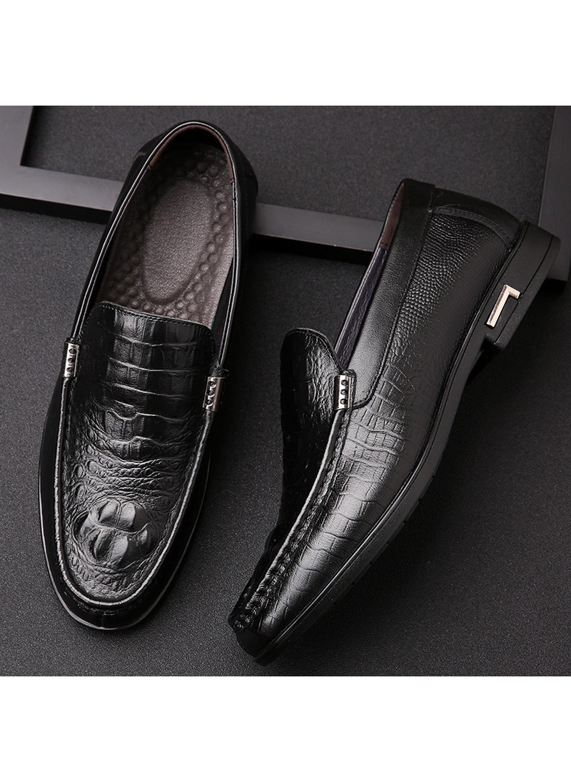 2021 new leather men's shoes soft bottom breathabl...