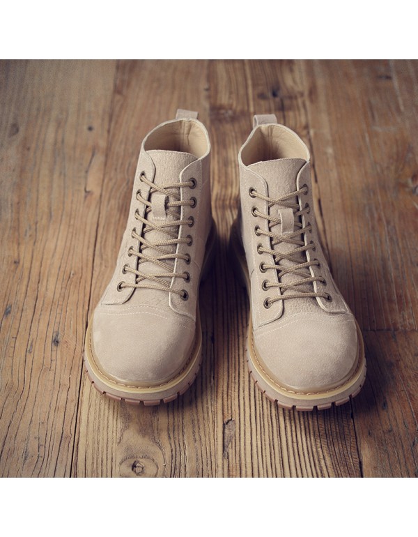 New military boots leather Martin boots men's boots desert boots high helper work clothes shoes Martin boots Taobao