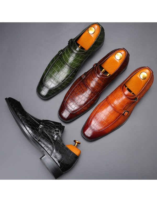 Amazon wishlazada business pointed leather shoes c...