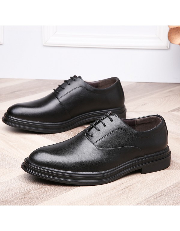 New wedding shoes, genuine leather business casual shoes, formal office men's shoes, youth dating trendy shoes, new companion shoes 