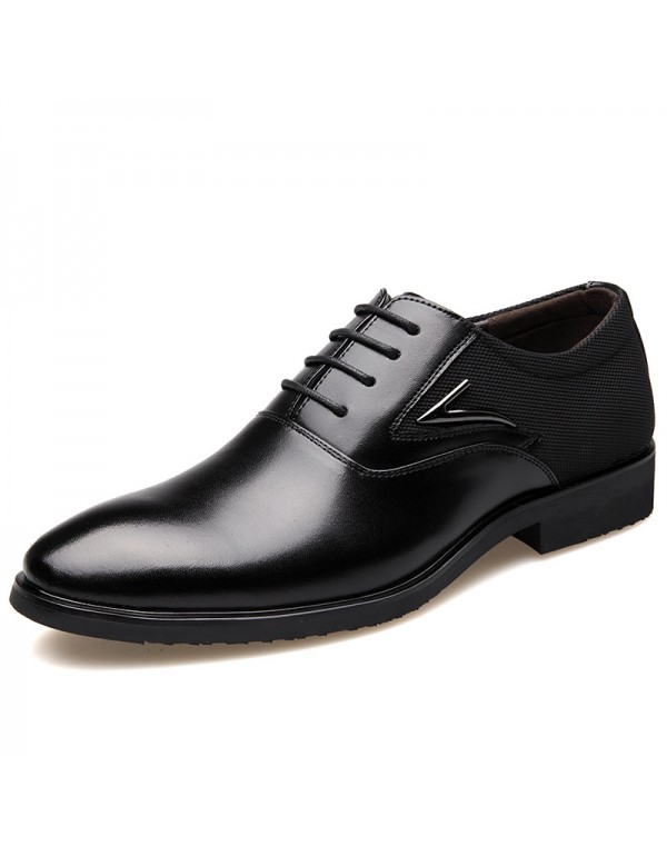 2021 new pointed men's shoes business dress breath...
