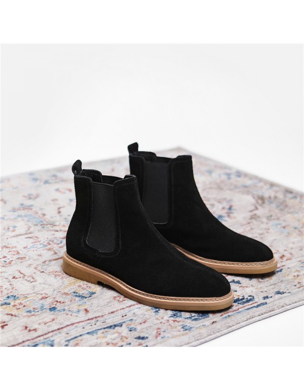 Winter Chelsea men's boots anti velvet leather spot supply wholesale and distribution of Wenzhou Martin boots large cross-border shoes