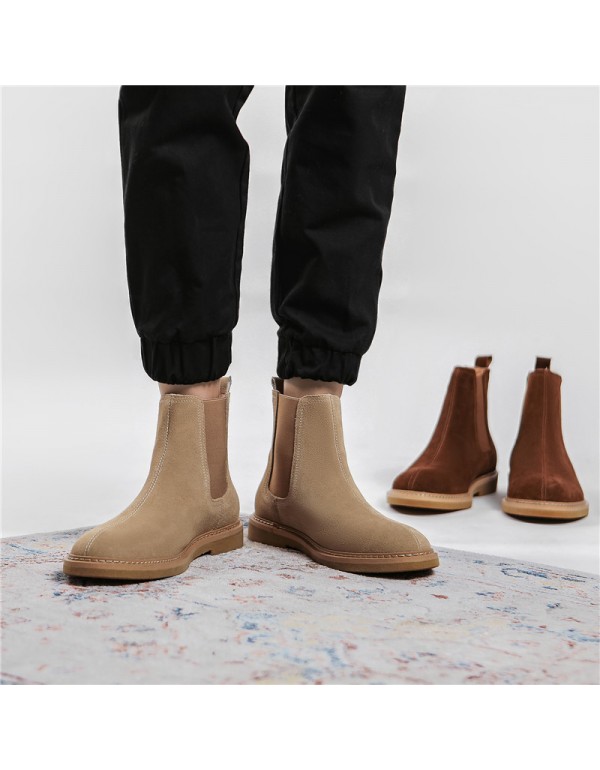 Winter Chelsea men's boots anti velvet leather spot supply wholesale and distribution of Wenzhou Martin boots large cross-border shoes