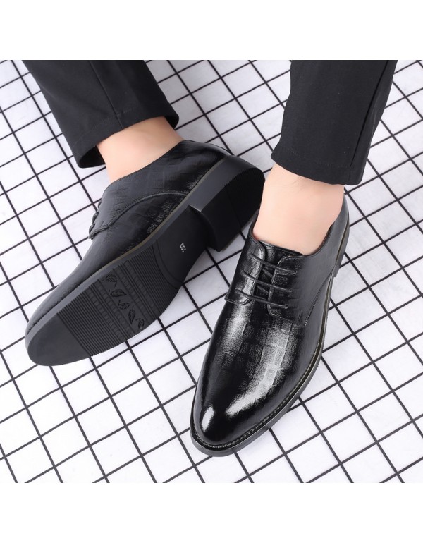 2022 new business casual men's shoes soft soled leather office shoes breathable formal dress wedding shoes banquet date