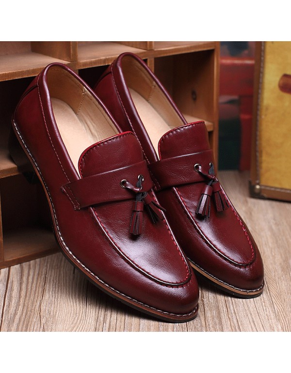 Spring men's leather shoes Korean casual shoes one hair generation men's shoes tassel men's shoes men's wholesale Lefu shoes