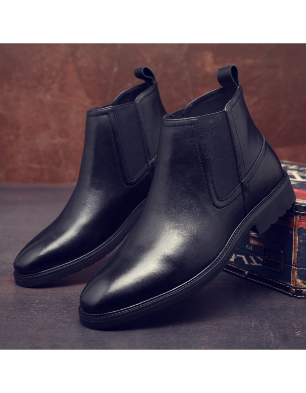 Chelsea Boots Men's English short boots Korean ver...