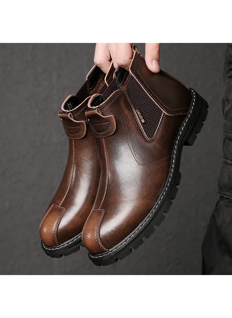 Chelsea boots autumn and winter 2019 new British f...