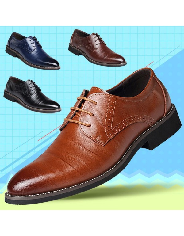 2021 new business casual men's shoes leather forma...