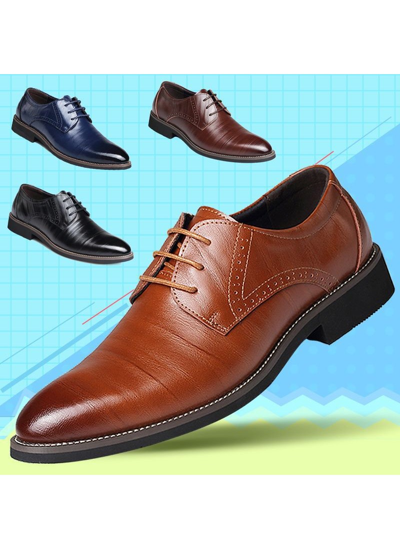 2021 new business casual men's shoes leather forma...