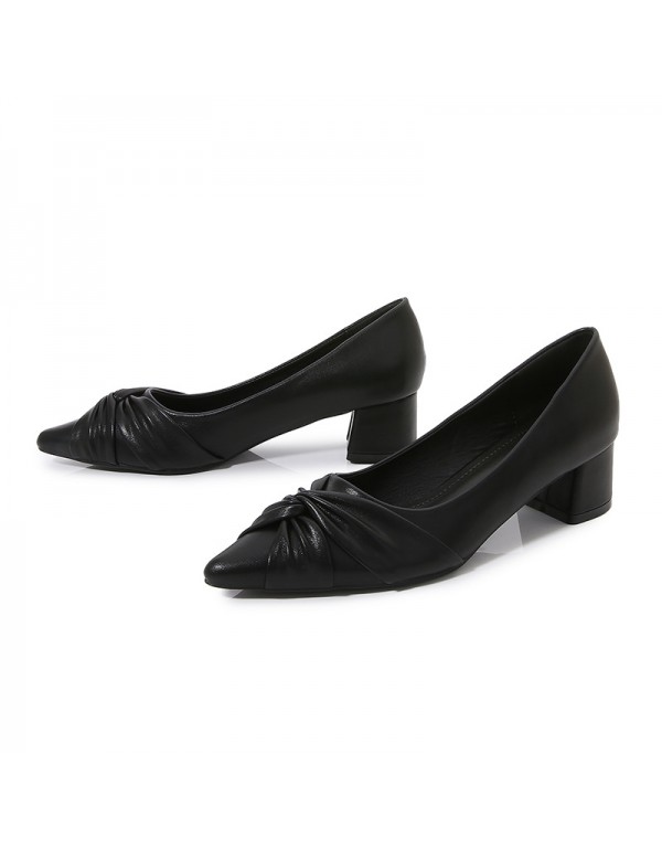 Independent station express new solid color pointed bow professional high heels 2021 cross border e-commerce fashion women's shoes 