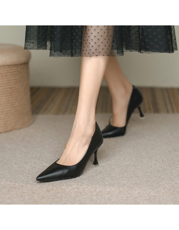 9078-16 pointed thin heel single shoes women's super high heels women's solid wedding shoes 34-39 