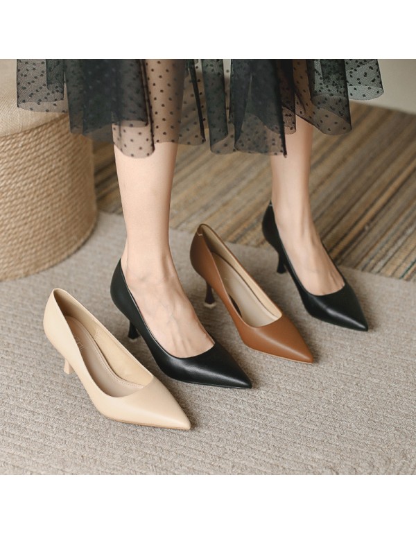 9078-16 pointed thin heel single shoes women's super high heels women's solid wedding shoes 34-39 