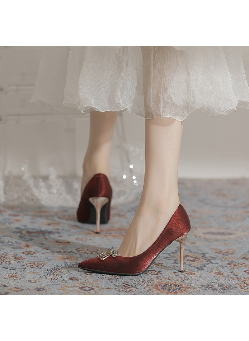 3709-18 wedding shoes bride shoes autumn and winte...