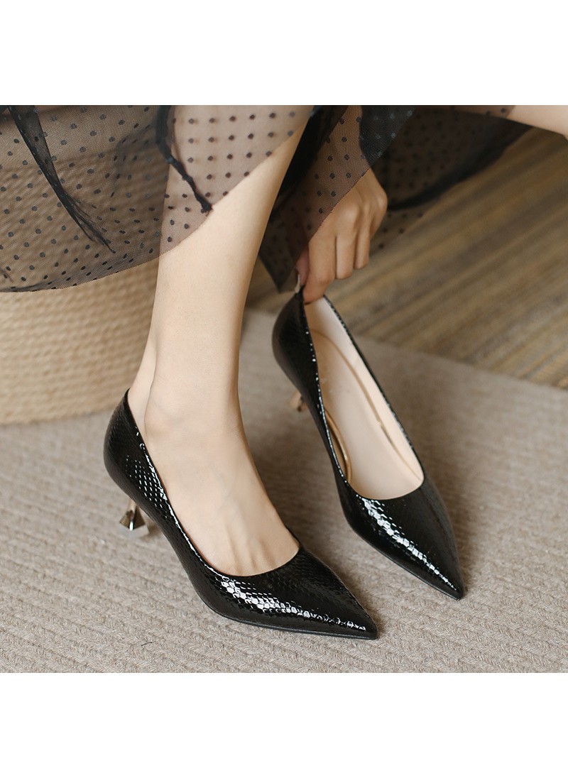 1688-13 high heels women's 2021 new pointed single...