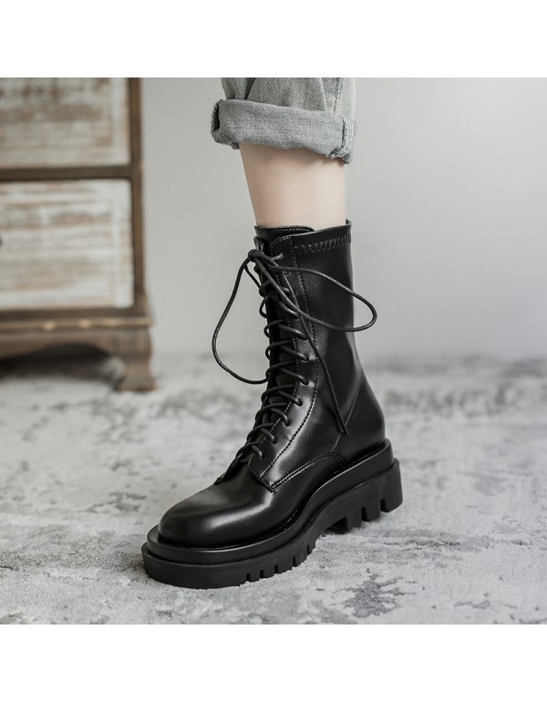 Martin boots 2021 new spring and autumn England thin boots single boots thick soled boots children's versatile women's boots lace up short boots women's Boots 