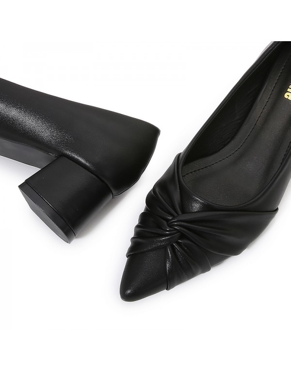 Independent station express new solid color pointed bow professional high heels 2021 cross border e-commerce fashion women's shoes 