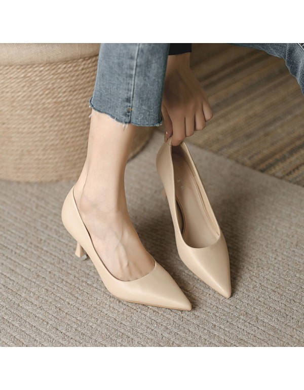 9078-16 pointed thin heel single shoes women's super high heels women's solid wedding shoes 34-39 