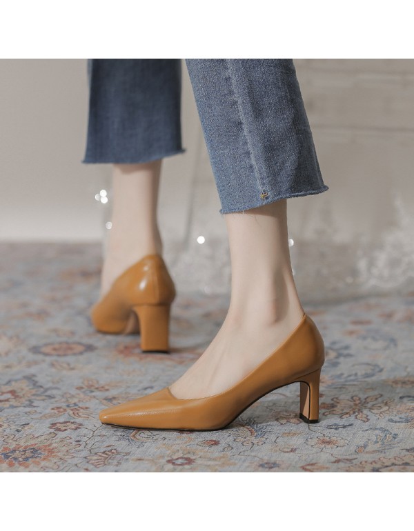 2135-2 professional high heels black middle heel s...