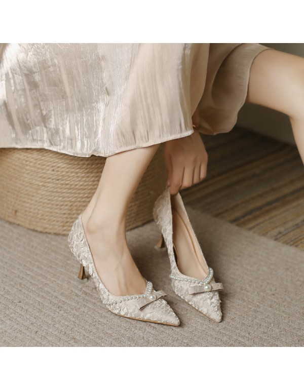 8130-5 high heels women's 2021 new pointed shallow...
