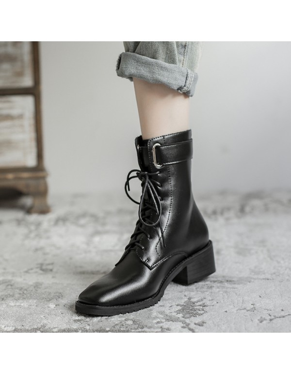 Women's boots 2021 new autumn Korean thin boots si...