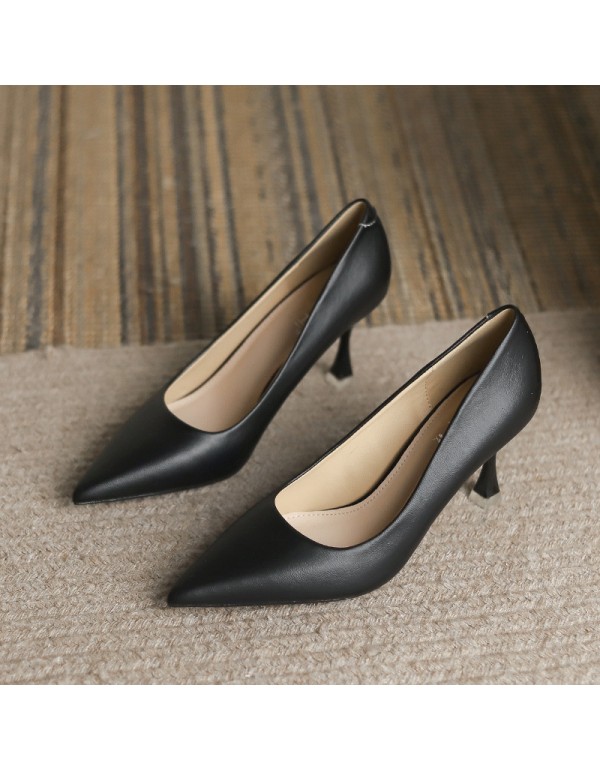 9078-16 pointed thin heel single shoes women's super high heels women's solid wedding shoes 34-39 